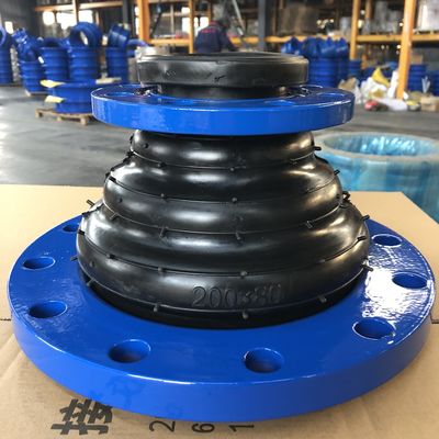 Tee Bellow Epdm Rubber Expansion Joint / Double Sphere Rubber Expansion Joint dla mediów wodnych