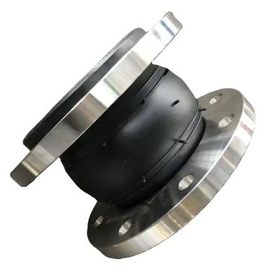 12 Inch Rubber Expansion Joint For Pipe Din Pn16 Dn100 Dn200 Carbon Steel Galvanized Flange Epdm Drainage