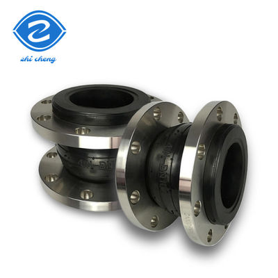 Neopren Pipe Rubber Expansion Joint Oil Proof Seismic Compensator Ss304 Flange Epdm Single Sphere