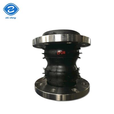 Double Sphere Rubber Expansion Joint EPDM Elastomer, Carbon Steel Flanged, ANSI 150LB DIN PN16 Flexible Rubber Joint